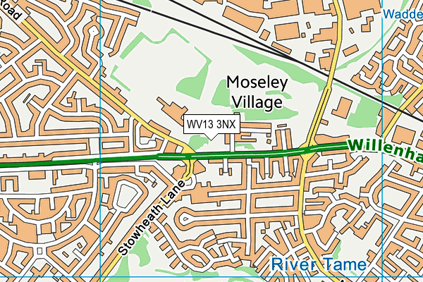 WV13 3NX map - OS VectorMap District (Ordnance Survey) WV13 3NX map - OS VectorMap District (Ordnance Survey)