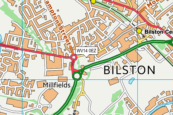 WV14 0EZ map - OS VectorMap District (Ordnance Survey) WV14 0EZ map - OS VectorMap District (Ordnance Survey)