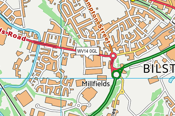 WV14 0GL map - OS VectorMap District (Ordnance Survey) WV14 0GL map - OS VectorMap District (Ordnance Survey)