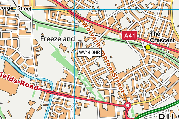 WV14 0HR map - OS VectorMap District (Ordnance Survey) WV14 0HR map - OS VectorMap District (Ordnance Survey)