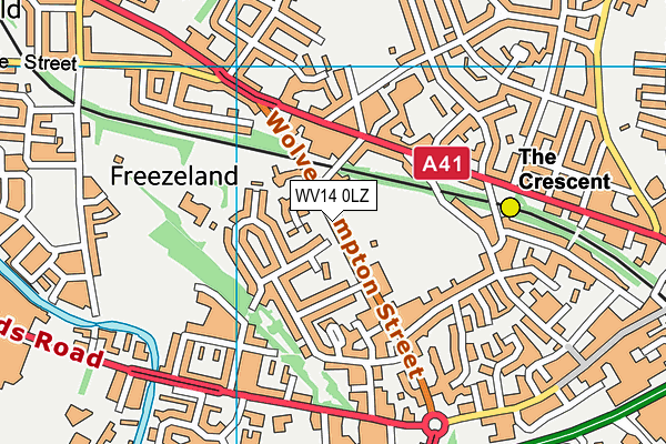 WV14 0LZ map - OS VectorMap District (Ordnance Survey) WV14 0LZ map - OS VectorMap District (Ordnance Survey)