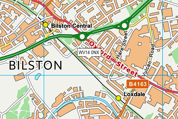 WV14 0NX map - OS VectorMap District (Ordnance Survey) WV14 0NX map - OS VectorMap District (Ordnance Survey)