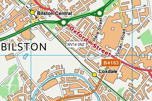 WV14 0NZ map - OS VectorMap District (Ordnance Survey) WV14 0NZ map - OS VectorMap District (Ordnance Survey)