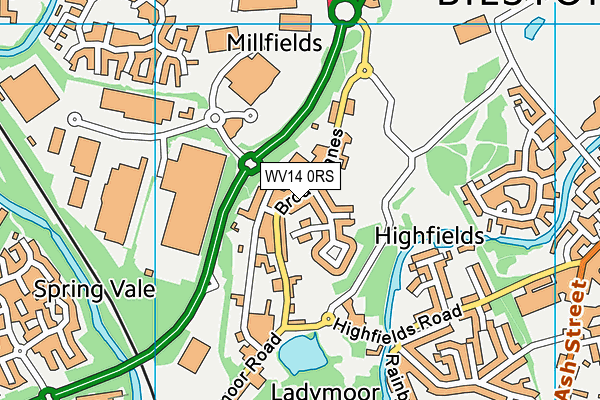 WV14 0RS map - OS VectorMap District (Ordnance Survey) WV14 0RS map - OS VectorMap District (Ordnance Survey)