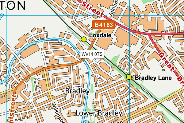 WV14 0TS map - OS VectorMap District (Ordnance Survey) WV14 0TS map - OS VectorMap District (Ordnance Survey)