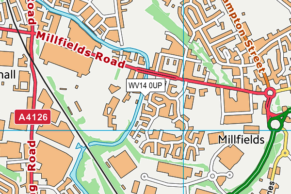 WV14 0UP map - OS VectorMap District (Ordnance Survey) WV14 0UP map - OS VectorMap District (Ordnance Survey)