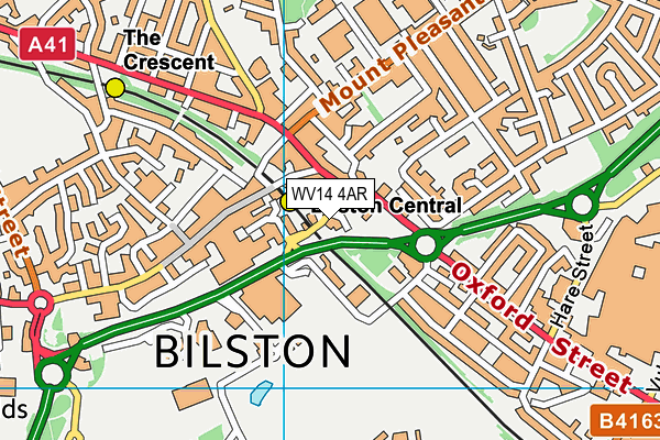WV14 4AR map - OS VectorMap District (Ordnance Survey) WV14 4AR map - OS VectorMap District (Ordnance Survey)