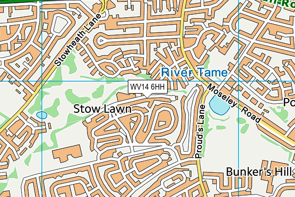 WV14 6HH map - OS VectorMap District (Ordnance Survey) WV14 6HH map - OS VectorMap District (Ordnance Survey)
