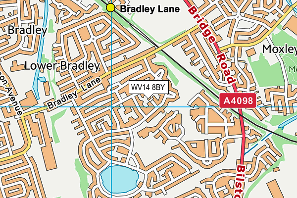 WV14 8BY map - OS VectorMap District (Ordnance Survey) WV14 8BY map - OS VectorMap District (Ordnance Survey)