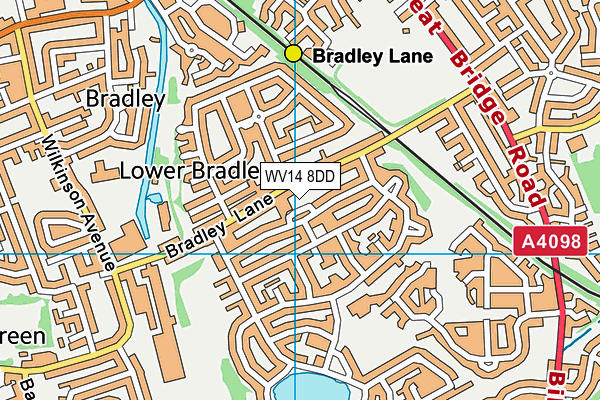 WV14 8DD map - OS VectorMap District (Ordnance Survey) WV14 8DD map - OS VectorMap District (Ordnance Survey)