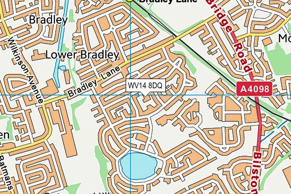 WV14 8DQ map - OS VectorMap District (Ordnance Survey) WV14 8DQ map - OS VectorMap District (Ordnance Survey)