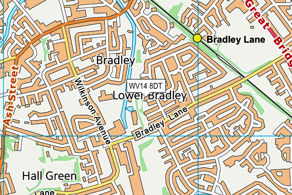 WV14 8DT map - OS VectorMap District (Ordnance Survey) WV14 8DT map - OS VectorMap District (Ordnance Survey)