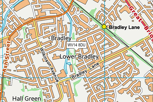 WV14 8DU map - OS VectorMap District (Ordnance Survey) WV14 8DU map - OS VectorMap District (Ordnance Survey)