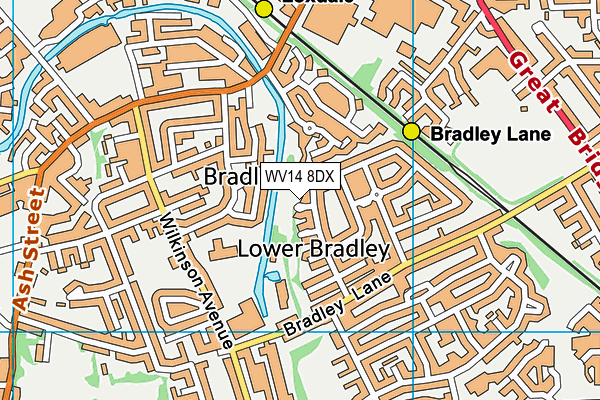 WV14 8DX map - OS VectorMap District (Ordnance Survey) WV14 8DX map - OS VectorMap District (Ordnance Survey)