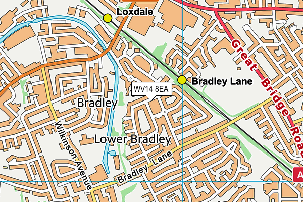 WV14 8EA map - OS VectorMap District (Ordnance Survey) WV14 8EA map - OS VectorMap District (Ordnance Survey)