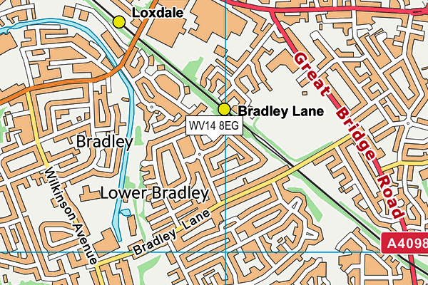 WV14 8EG map - OS VectorMap District (Ordnance Survey) WV14 8EG map - OS VectorMap District (Ordnance Survey)
