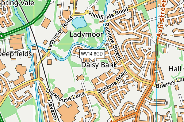 WV14 8GD map - OS VectorMap District (Ordnance Survey) WV14 8GD map - OS VectorMap District (Ordnance Survey)