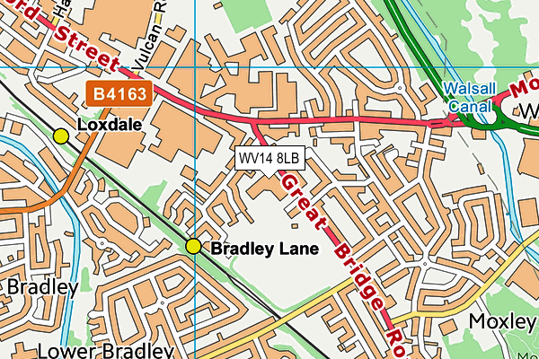 WV14 8LB map - OS VectorMap District (Ordnance Survey) WV14 8LB map - OS VectorMap District (Ordnance Survey)