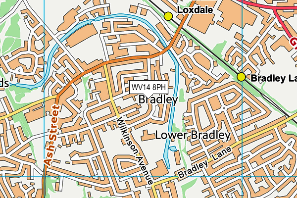 WV14 8PH map - OS VectorMap District (Ordnance Survey) WV14 8PH map - OS VectorMap District (Ordnance Survey)