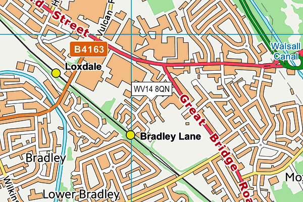 WV14 8QN map - OS VectorMap District (Ordnance Survey) WV14 8QN map - OS VectorMap District (Ordnance Survey)