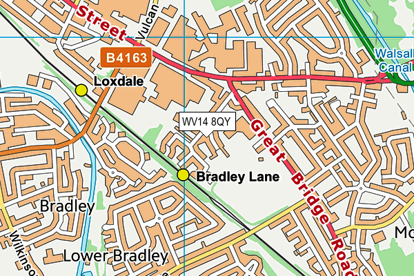 WV14 8QY map - OS VectorMap District (Ordnance Survey) WV14 8QY map - OS VectorMap District (Ordnance Survey)