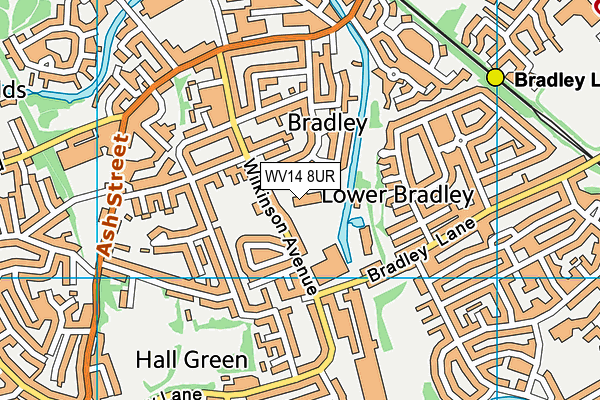 WV14 8UR map - OS VectorMap District (Ordnance Survey) WV14 8UR map - OS VectorMap District (Ordnance Survey)