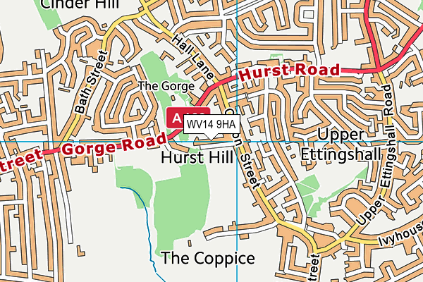 WV14 9HA map - OS VectorMap District (Ordnance Survey) WV14 9HA map - OS VectorMap District (Ordnance Survey)