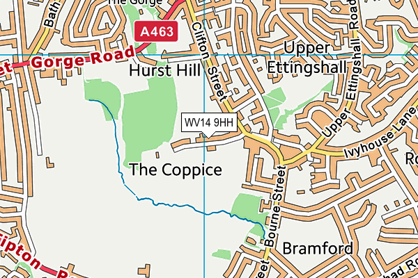 WV14 9HH map - OS VectorMap District (Ordnance Survey) WV14 9HH map - OS VectorMap District (Ordnance Survey)