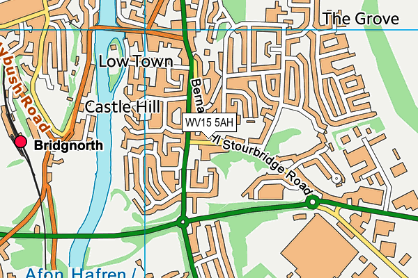 WV15 5AH map - OS VectorMap District (Ordnance Survey) WV15 5AH map - OS VectorMap District (Ordnance Survey)