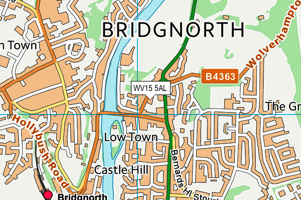 WV15 5AL map - OS VectorMap District (Ordnance Survey) WV15 5AL map - OS VectorMap District (Ordnance Survey)