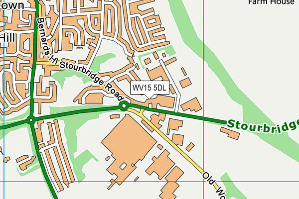 WV15 5DL map - OS VectorMap District (Ordnance Survey) WV15 5DL map - OS VectorMap District (Ordnance Survey)