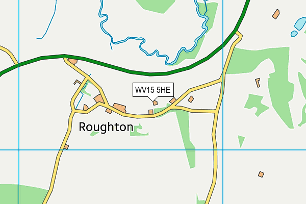 WV15 5HE map - OS VectorMap District (Ordnance Survey)