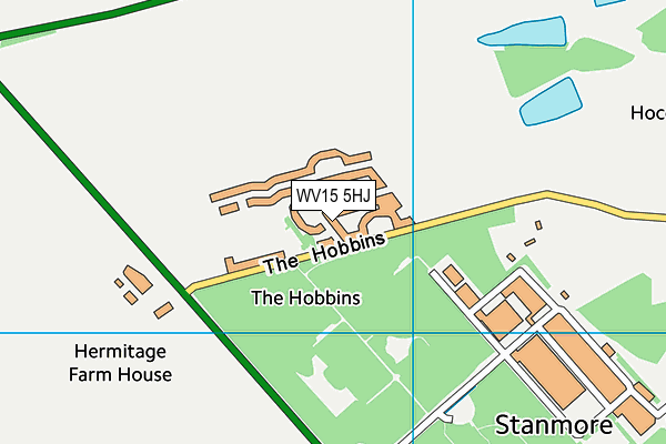 WV15 5HJ map - OS VectorMap District (Ordnance Survey)