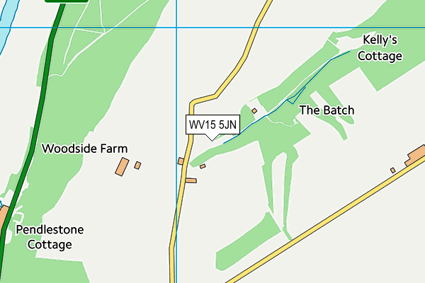 WV15 5JN map - OS VectorMap District (Ordnance Survey) WV15 5JN map - OS VectorMap District (Ordnance Survey)