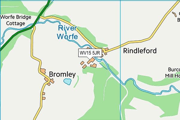 WV15 5JR map - OS VectorMap District (Ordnance Survey)