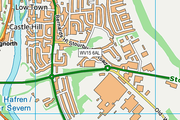 WV15 6AL map - OS VectorMap District (Ordnance Survey)