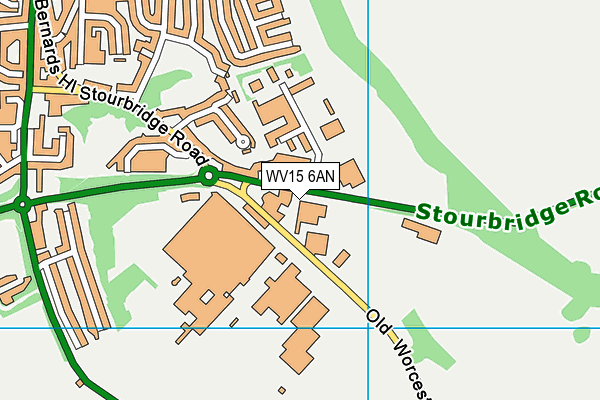 WV15 6AN map - OS VectorMap District (Ordnance Survey) WV15 6AN map - OS VectorMap District (Ordnance Survey)