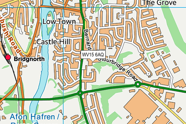 WV15 6AQ map - OS VectorMap District (Ordnance Survey) WV15 6AQ map - OS VectorMap District (Ordnance Survey)