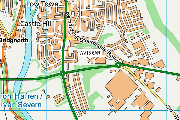 WV15 6AR map - OS VectorMap District (Ordnance Survey)