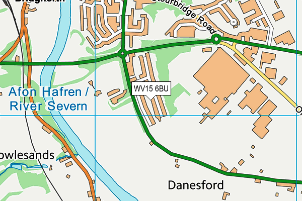 WV15 6BU map - OS VectorMap District (Ordnance Survey) WV15 6BU map - OS VectorMap District (Ordnance Survey)