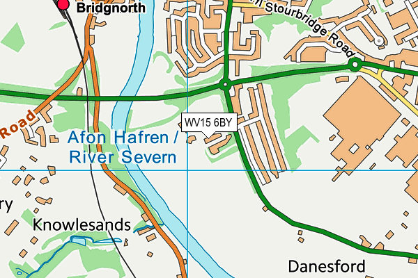 WV15 6BY map - OS VectorMap District (Ordnance Survey)