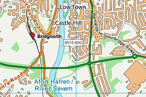 WV15 6DG map - OS VectorMap District (Ordnance Survey)