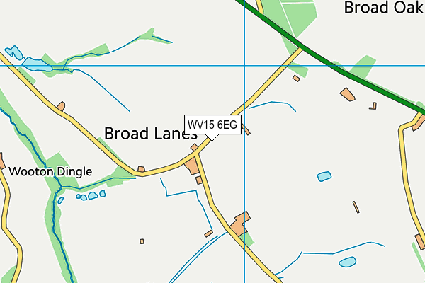 WV15 6EG map - OS VectorMap District (Ordnance Survey)