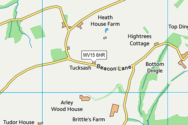 WV15 6HR map - OS VectorMap District (Ordnance Survey) WV15 6HR map - OS VectorMap District (Ordnance Survey)