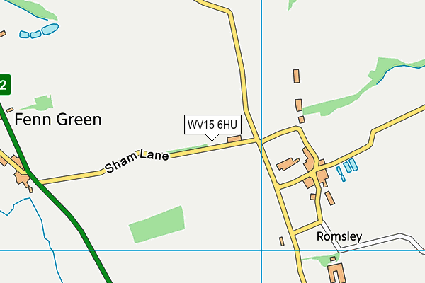 WV15 6HU map - OS VectorMap District (Ordnance Survey) WV15 6HU map - OS VectorMap District (Ordnance Survey)