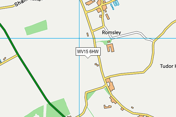 WV15 6HW map - OS VectorMap District (Ordnance Survey) WV15 6HW map - OS VectorMap District (Ordnance Survey)