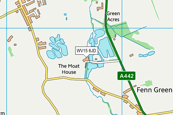 WV15 6JD map - OS VectorMap District (Ordnance Survey) WV15 6JD map - OS VectorMap District (Ordnance Survey)