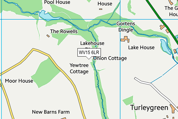 WV15 6LR map - OS VectorMap District (Ordnance Survey) WV15 6LR map - OS VectorMap District (Ordnance Survey)