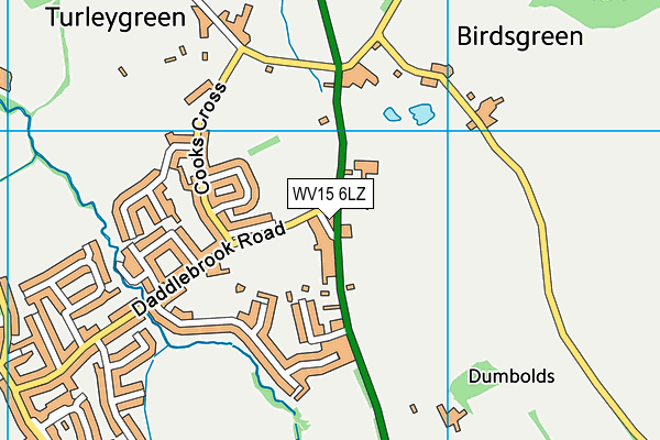 WV15 6LZ map - OS VectorMap District (Ordnance Survey) WV15 6LZ map - OS VectorMap District (Ordnance Survey)