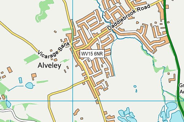 WV15 6NR map - OS VectorMap District (Ordnance Survey)